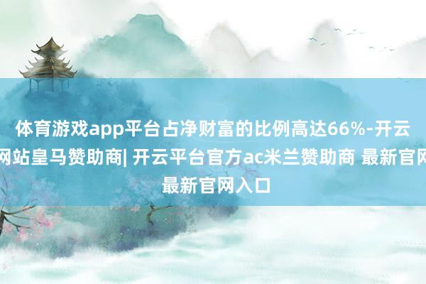 体育游戏app平台占净财富的比例高达66%-开云平台网站皇马赞助商| 开云平台官方ac米兰赞助商 最新官网入口