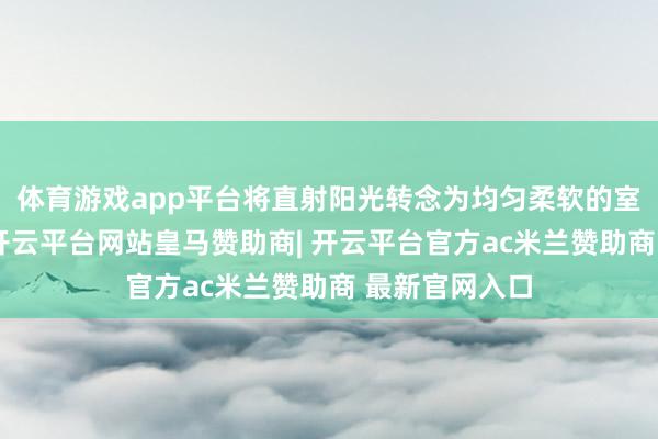 体育游戏app平台将直射阳光转念为均匀柔软的室内光照环境-开云平台网站皇马赞助商| 开云平台官方ac米兰赞助商 最新官网入口