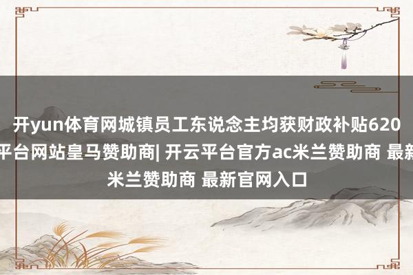 开yun体育网城镇员工东说念主均获财政补贴6203元-开云平台网站皇马赞助商| 开云平台官方ac米兰赞助商 最新官网入口
