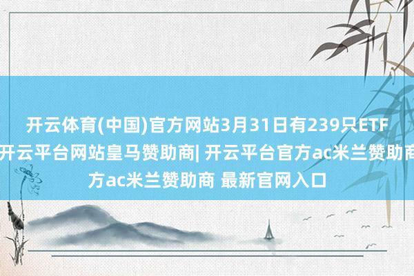 开云体育(中国)官方网站3月31日有239只ETF获融资净买入-开云平台网站皇马赞助商| 开云平台官方ac米兰赞助商 最新官网入口
