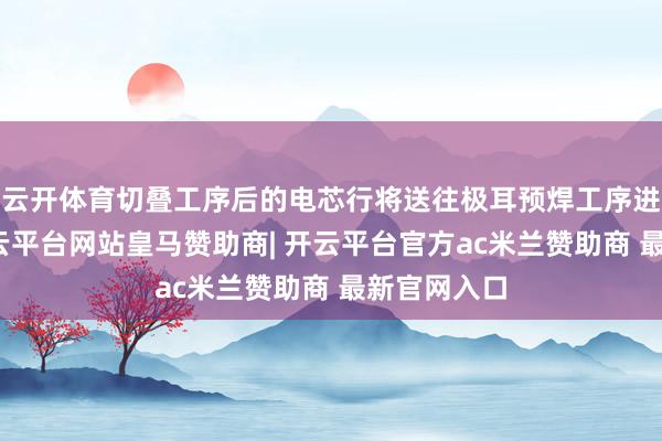 云开体育切叠工序后的电芯行将送往极耳预焊工序进行加工-开云平台网站皇马赞助商| 开云平台官方ac米兰赞助商 最新官网入口